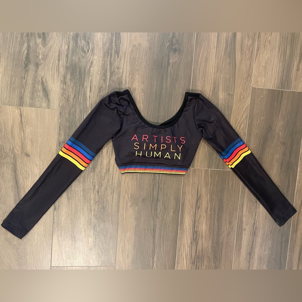 Artists Simply Human Long-Sleeve Crop Top